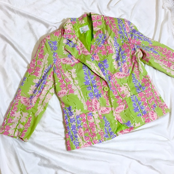 Lily Pulitzer Style Floral Blazer - Picture 2 of 8